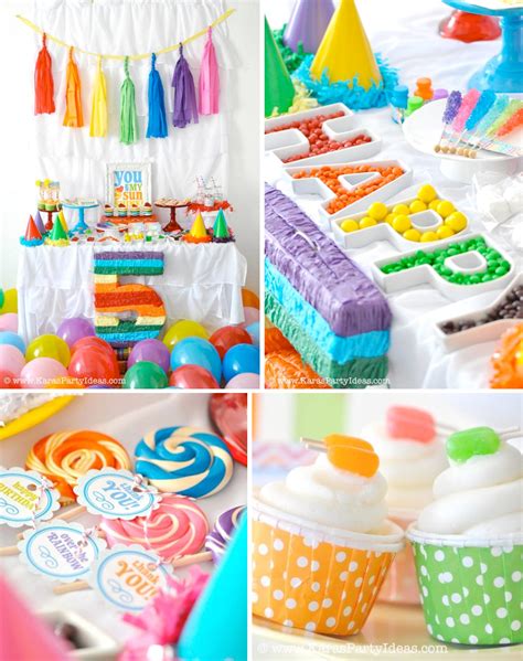 Karas Party Ideas Rainbow Themed Birthday Party Karas Party Ideas Shop Karas Party Ideas