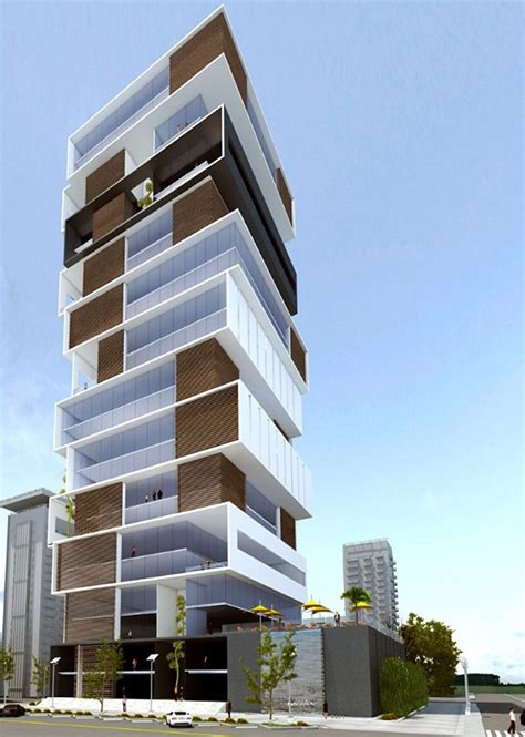 Mixed Use Tower Office Building Architecture Multi Storey Building