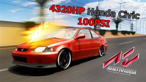 4320HP AWD Honda Civic With Laptop 100PSI Assetto Corsa T300