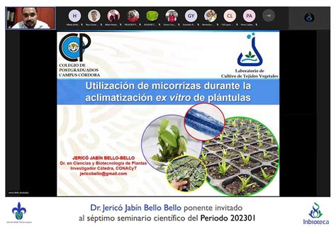 se realizó el séptimo seminario científico del periodo 202301 doctorado en ciencias en