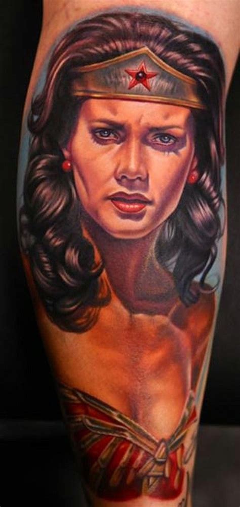 Lynda Carter Wonder Woman Portrait Wonder Woman Tattoo Nikko Hurtado