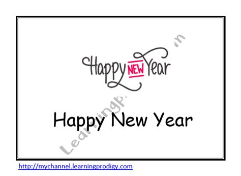 Happy New Year New Year Vocabulary Flashcardspreschoolers Visual