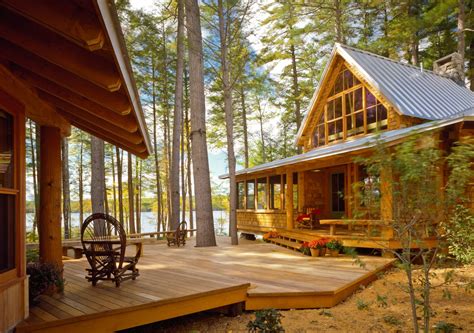 Maine Camp Bridgton Maine Whitten Architects Log Homes Vacation
