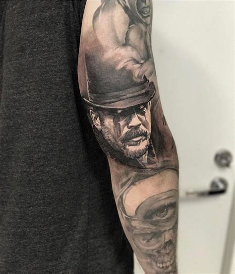 Tattoo Of Tom Hardy As James Keziah Delaney Taboo Tattoo By Jp Wikman Tampere Finland