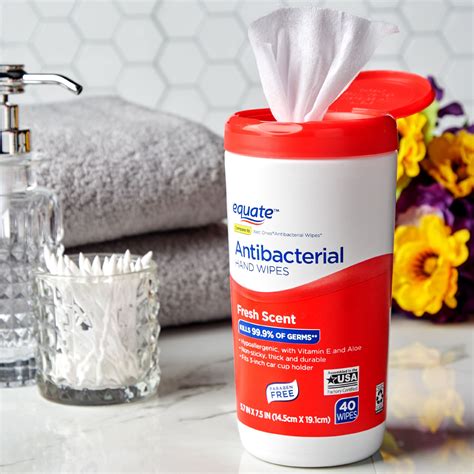 3 Pack Equate Antibacterial Hand Wipes Fresh Scent 40 Ct Walmart