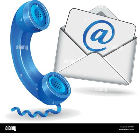 Telephone Phone Email Mail Envelope Icon Vector Contact Telephone Phone