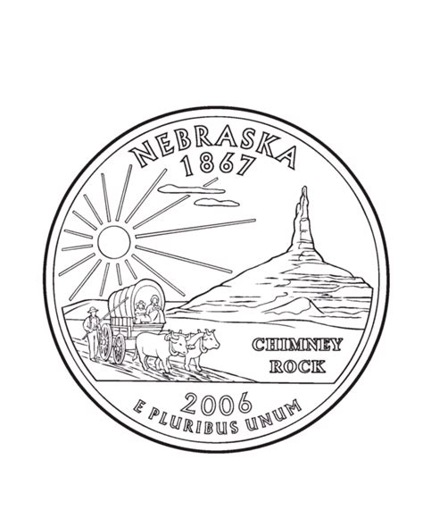 For boys and girls, kids and adults, teenagers and toddlers, preschoolers and older kids at school. USA-Printables: Nebraska State Quarter - US States ...