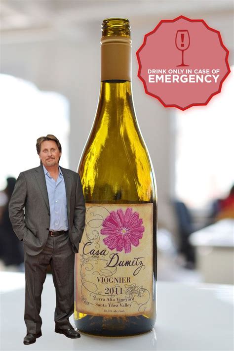 Most Like Drinking Canned Pear Syrup Emilio Estevez S Viognier Buzzfeed Com