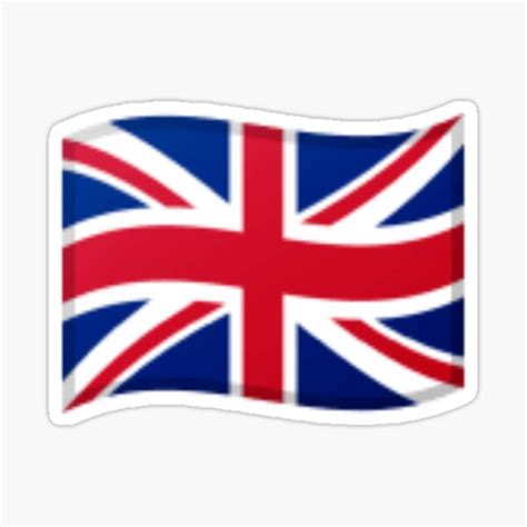 Union Jack Emoji Flag Sticker For Sale By Flagalicious Redbubble