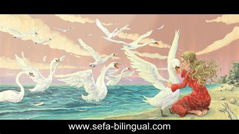 The Wild Swans Bilingual Picture Book Adapted From A Fairy Tale By