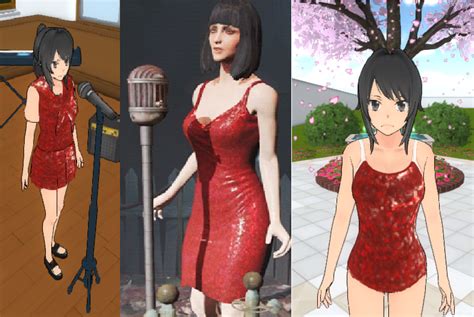 Fallout 4 Red Dress Skin Yandere Simulator Skin By Jelly Bearby On