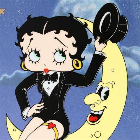 Betty Boop Moon Limited Edition Sericel By Fleischer Studios And King