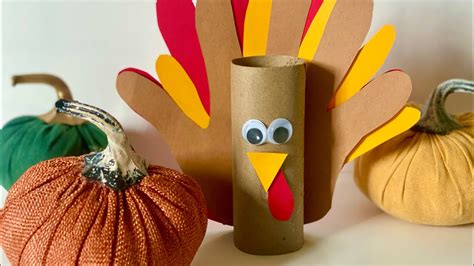 Diy Thanksgiving Crafts For Kids Paper Turkey Youtube