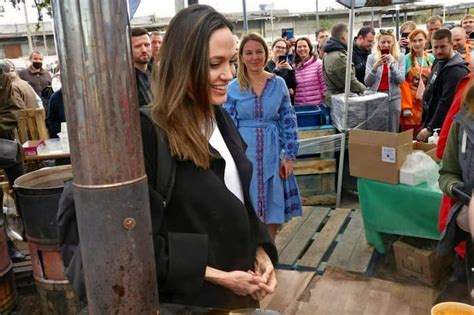 Angelina Jolie In Ukraine Angelina Jolies Surprise Visit To Ukraine