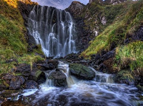 Clashnessie Waterfalls In The Highlands Of Scotland Waterfall