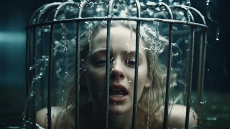 caged drowning beauty by midjourney r ai sexual horror bdsm