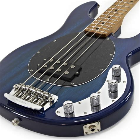 Music Man Stingray 3eq Bass Guitar Roasted Maple Neck Neptune Blue