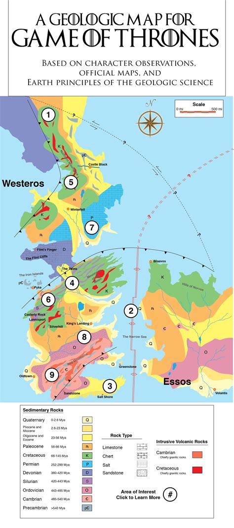Pesquisadores Criam Mapa Geológico De Westeros Galileu Buzz