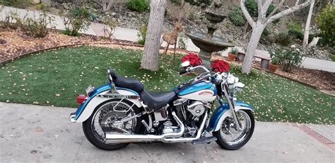 1997 Harley Davidson Flstf Softail Fat Boy Pacific Blue Pearl