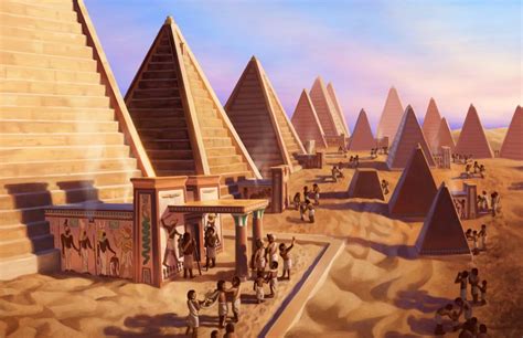 Pyramids of the ancient Kingdom of Kush in Meroë Ancient nubia Pyramids Ancient egypt