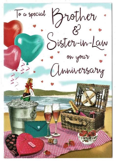 Brother And Sister In Law Anniversary Card To A Special Brother And Sister In Law On Your