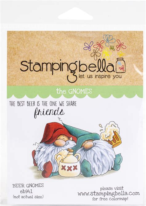 Stamping Bella Cling Stamps Beer Gnomes Stencils And Forms Michaels