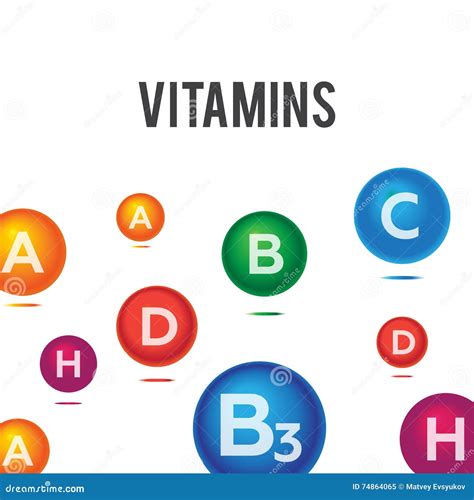 Vitamins And Minerals Background Stock Illustration Illustration Of