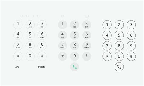 Premium Vector Phone Keypad Keyboard Template In Touchscreen Device