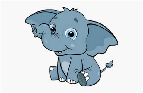 Clip Art Baby Elephant Drawing Cute Animals Clipart Hd Png Download Transparent Png Image