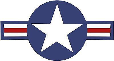 Roundel Star Sticker US Air Force USAF Insignia Car Decal 6 X 3 5 EBay