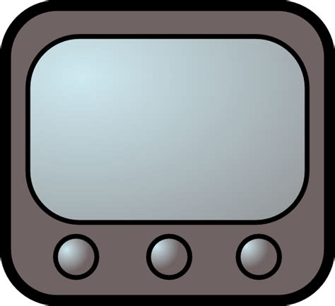 Gray Television Icon Clip Art At Vector Clip Art Online