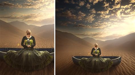 Boat in Desert | Photoshop Manipulation photo Effects Tutorial - YouTube