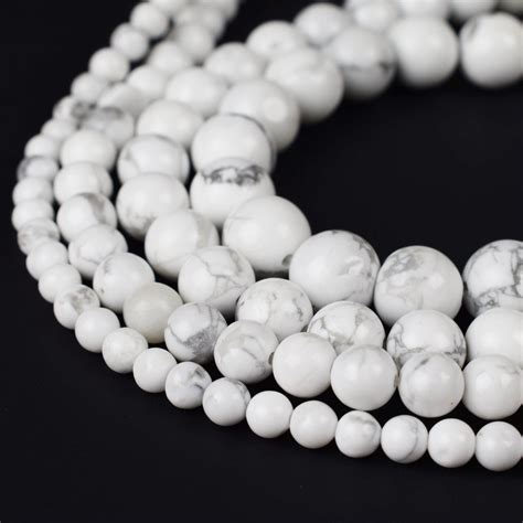 Natural Howlite Beads 4mm 6mm 8mm 10mm Round 15 5 Full
