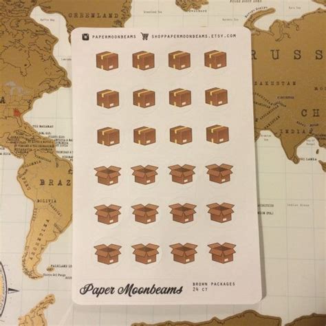 Shipment Package Planner Stickers By Shoppapermoonbeams Planner