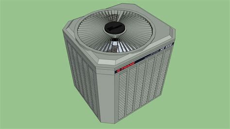 Trane Xe1000 Weathertron Heat Pumpair Conditioner 3d Model