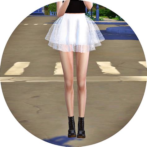 Voluminous Ballerina Mini Skirt V1 At Marigold Sims 4 Updates