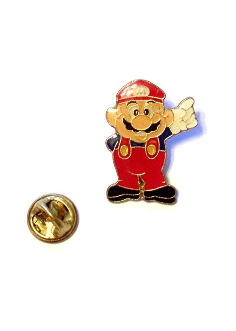 Super Mario Bros Mario Collector Pin Rare Vintage 1988 Nintendo