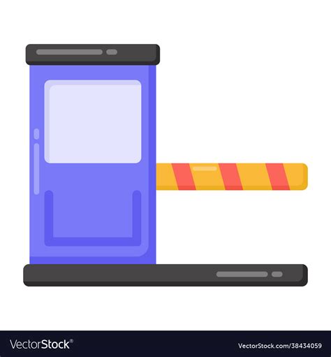 Toll Booth Royalty Free Vector Image Vectorstock