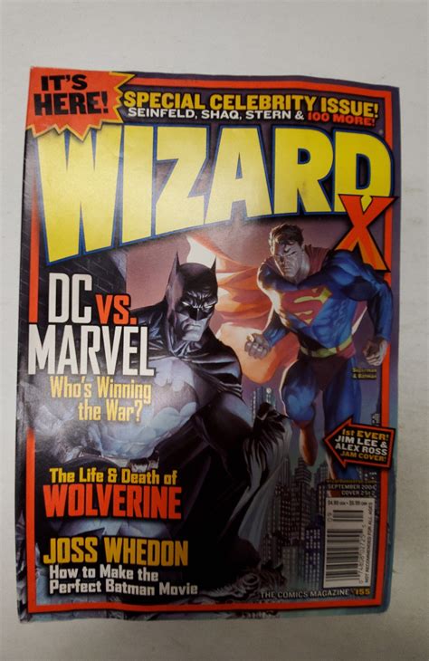 Wizard The Comics Magazine 155 2004 Wizard Comic Book J701 Comic