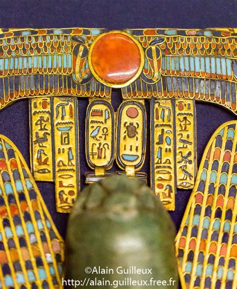 Tutankhamon Jewellery From His Tomb In Luxor Detail Of A Pectoral