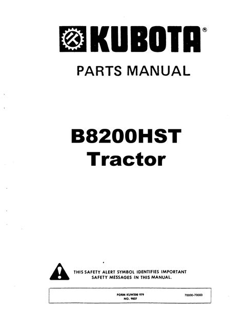 Kubota B7800 Parts Manual Pdf