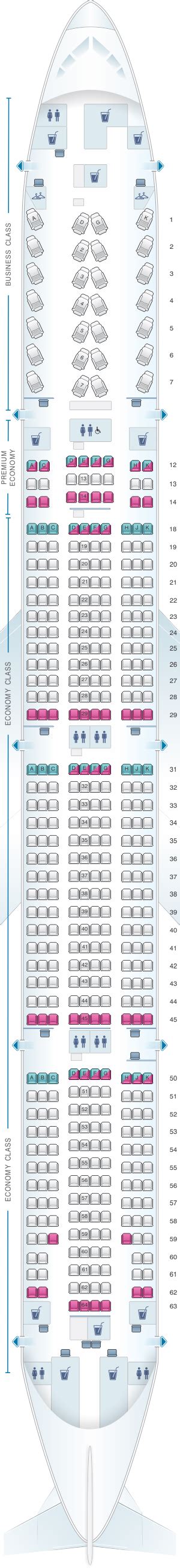 Seating Chart Boeing Er Air Canada Elcho Table