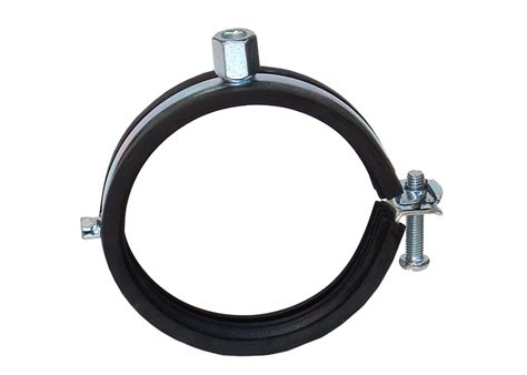 Hinged Rubber Lined Zinc Plated Pipe Clamps Simplefix