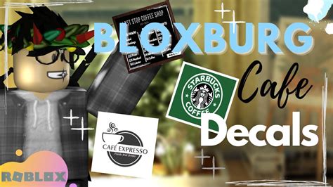 Bloxburg Cafe Decals Menu Logo S T P H P N I Dung N I V Logo