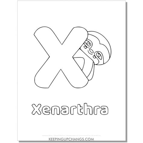 Free Letter X Coloring Pages Sheets Top Printables