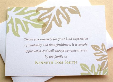 Luxury 30 Sympathy Thank You Card Messages