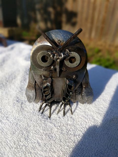 Owl Metal Art Etsy