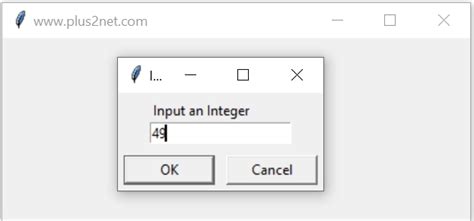 Tkinter Sub Class Simpledialog To Creates Dialog Boxes To Take Inputs
