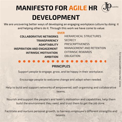 The Agile Hr Manifesto The Agile Has Been Adopted To By João Paulo