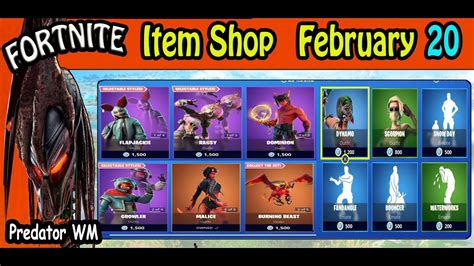 Fortnite Item Shop February 20 2020 Youtube